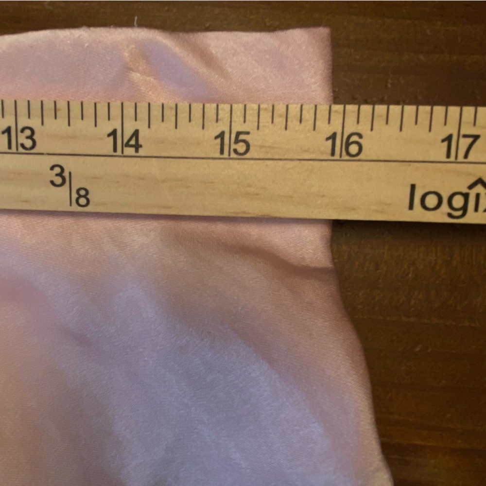 MWT Silky Pink Slip Skirt Capsule Midi Pull on  Elegant Women's Skirt L Flowy - Picture 9 of 11